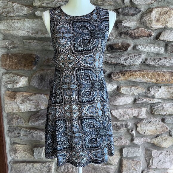 American Eagle Outfitters AEO Soft & Sexy, Dress, Cut-outs, Black Pink Paisley S - Picture 3 of 12